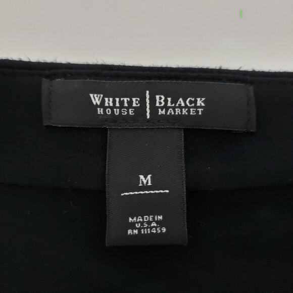 White House Black Market 2-Fer Layered Top Cardigan 2 in 1 Drapey Black M - Picture 9 of 10